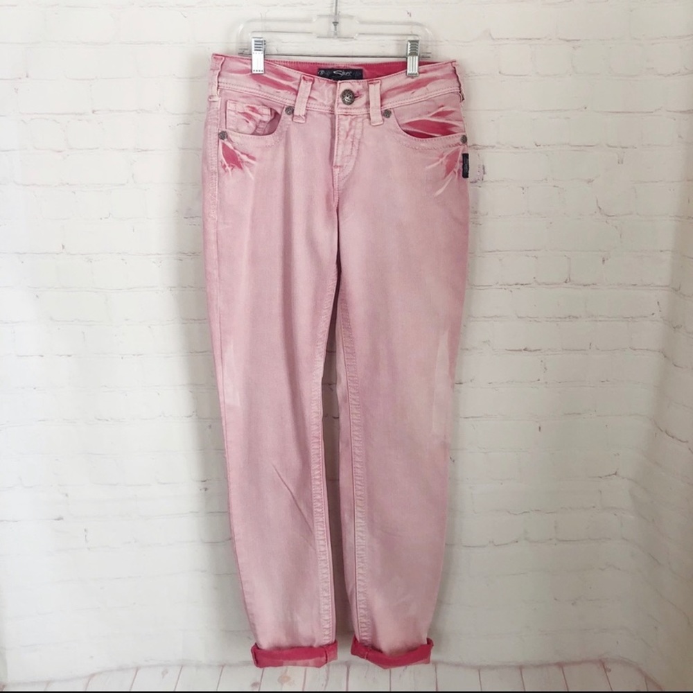 [Silver] Suki skinny jeans in Pink wash Size: 26